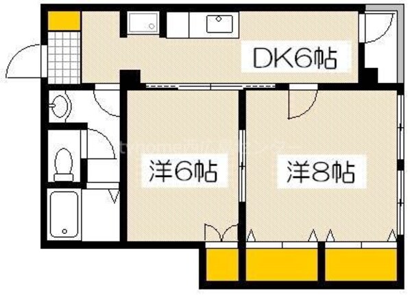 西広島駅 徒歩3分 5階の物件間取画像